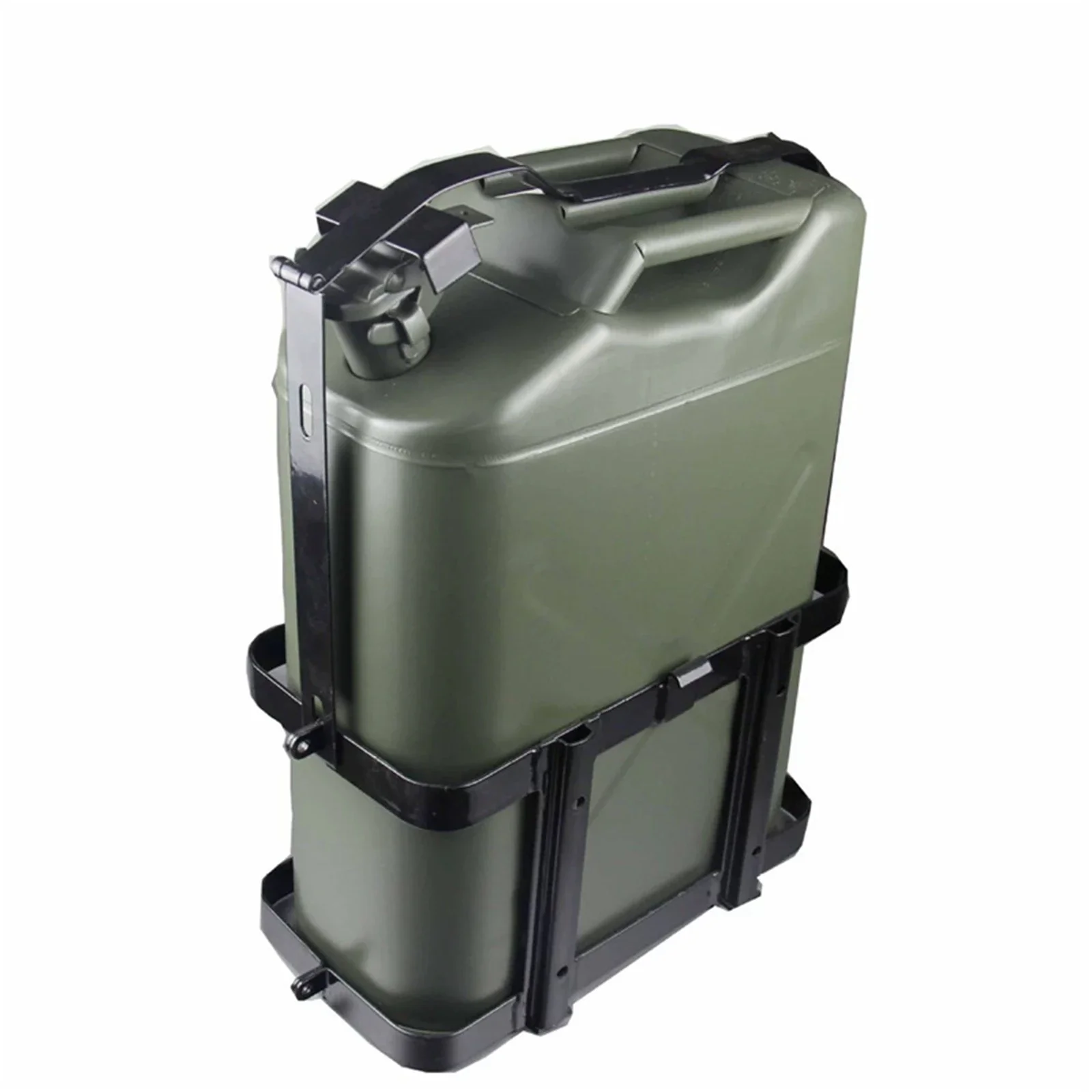 Jerry Gas Can Holder Motorcycle Fuel Tank Rack for 20 Liter Cans Universal Carbon Steel Plate Replacement