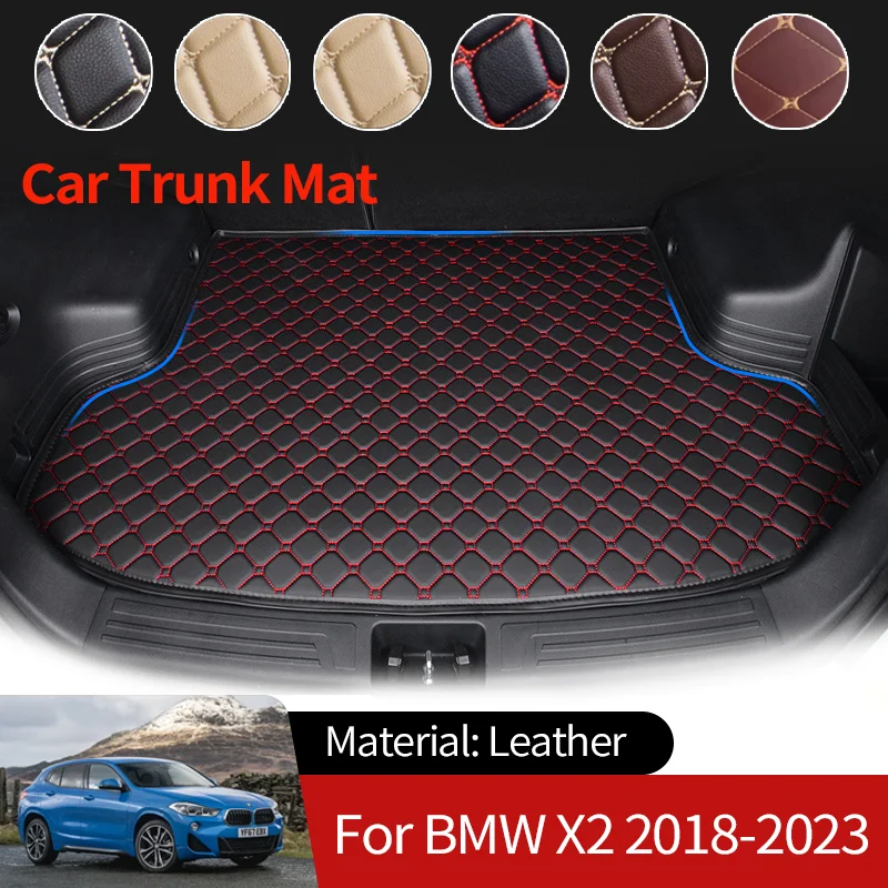 

Car Boot Liner Cargo Leather Rear Trunk Mats Luggage FLoor Tray Waterproof Carpet for BMW X2 F39 2018~2023 2022 2020 Accessories