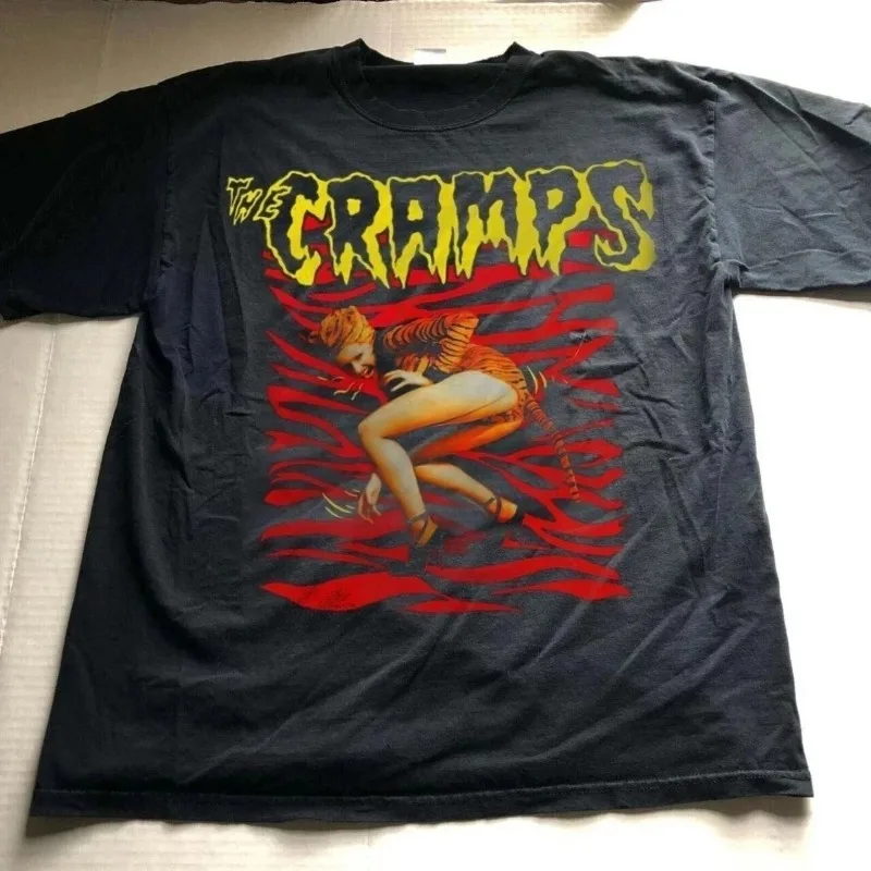 The Cramps Rock Band Schwarzes klassisches Sommer-T-Shirt im neuen Stil, lässige Mode, Baumwolle, Unisex-T-Shirt – Detail 3
