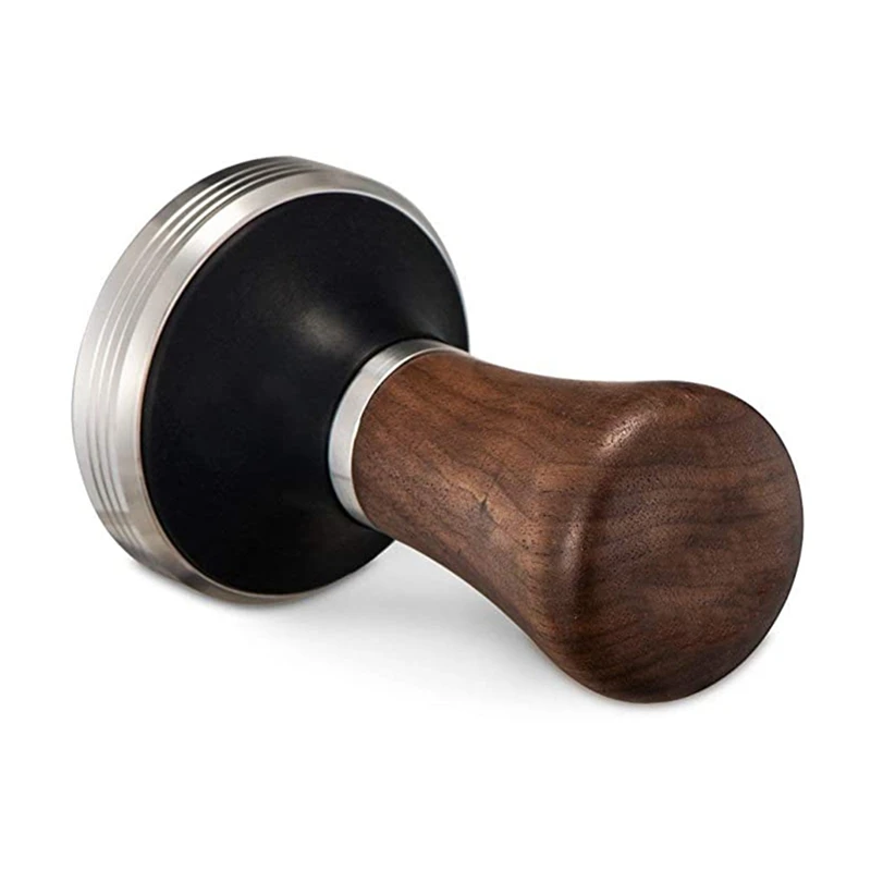 Martillo de polvo de compactador de café, distribuidor de café con mango de nogal para compactador de café y Espresso, nuevo