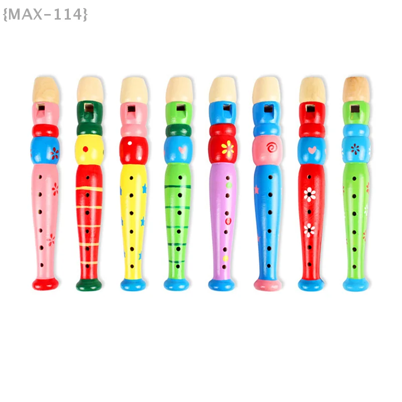 Flauta corta para niños, instrumento musical de viento de madera para educación musical temprana, regalo perfecto para jóvenes estudiantes, 1 Uds.