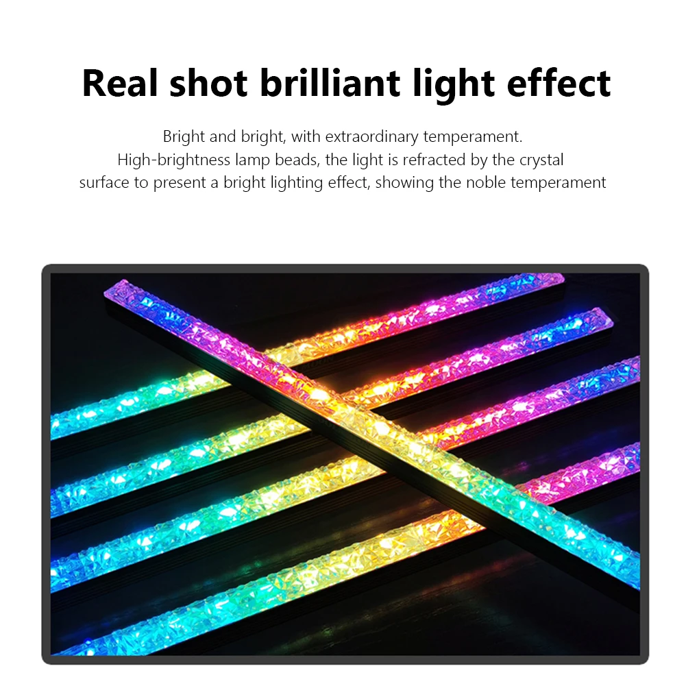 COOLMOON ARGB LED Strip Light 5V 3Pin/Small 4Pin Diamond Magnetic Colorful Atmosphere DIY Lamp Bar for PC Computer Case Chassis