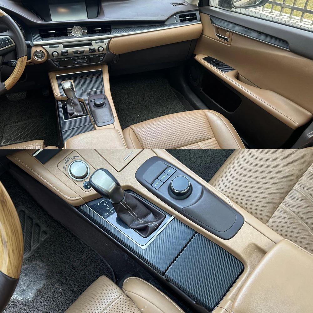 

Для Lexus ES 2013-2019 автомобильный Стайлинг 3D/5D углеродное волокно салон автомобиля центральная консоль цветная молдинговая наклейка наклейки детали