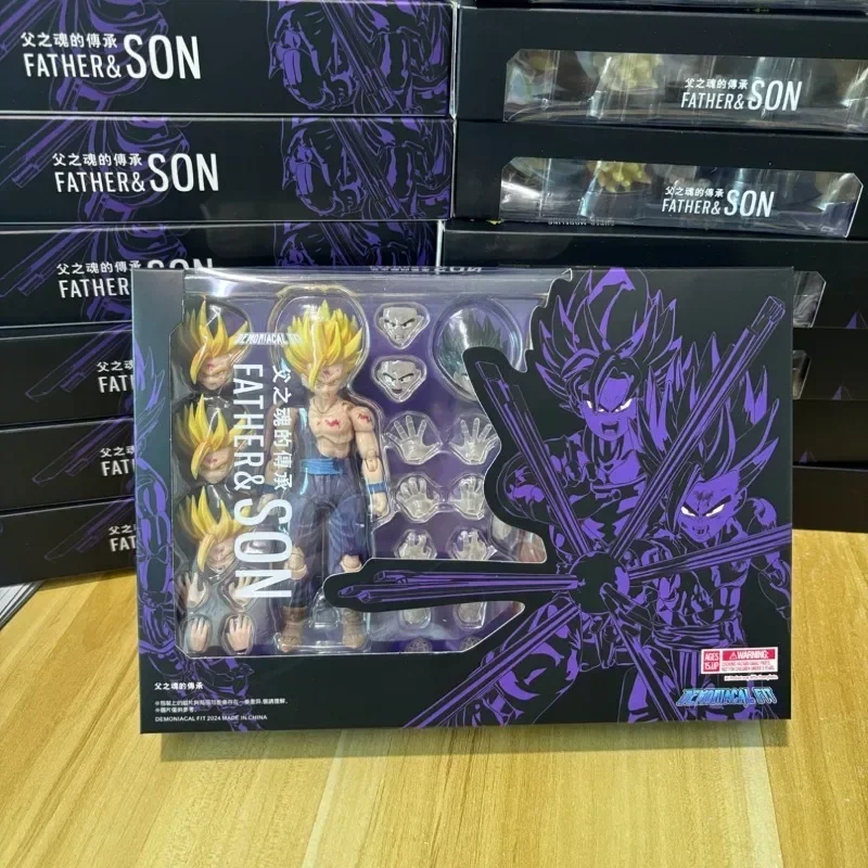 В наличии Demoniacal Fit Dragon Ball DF SHF Набор отца и сына Гохан Гоку Аниме Фигурки Модель Коллекционер Праздничные Подарки Игрушки