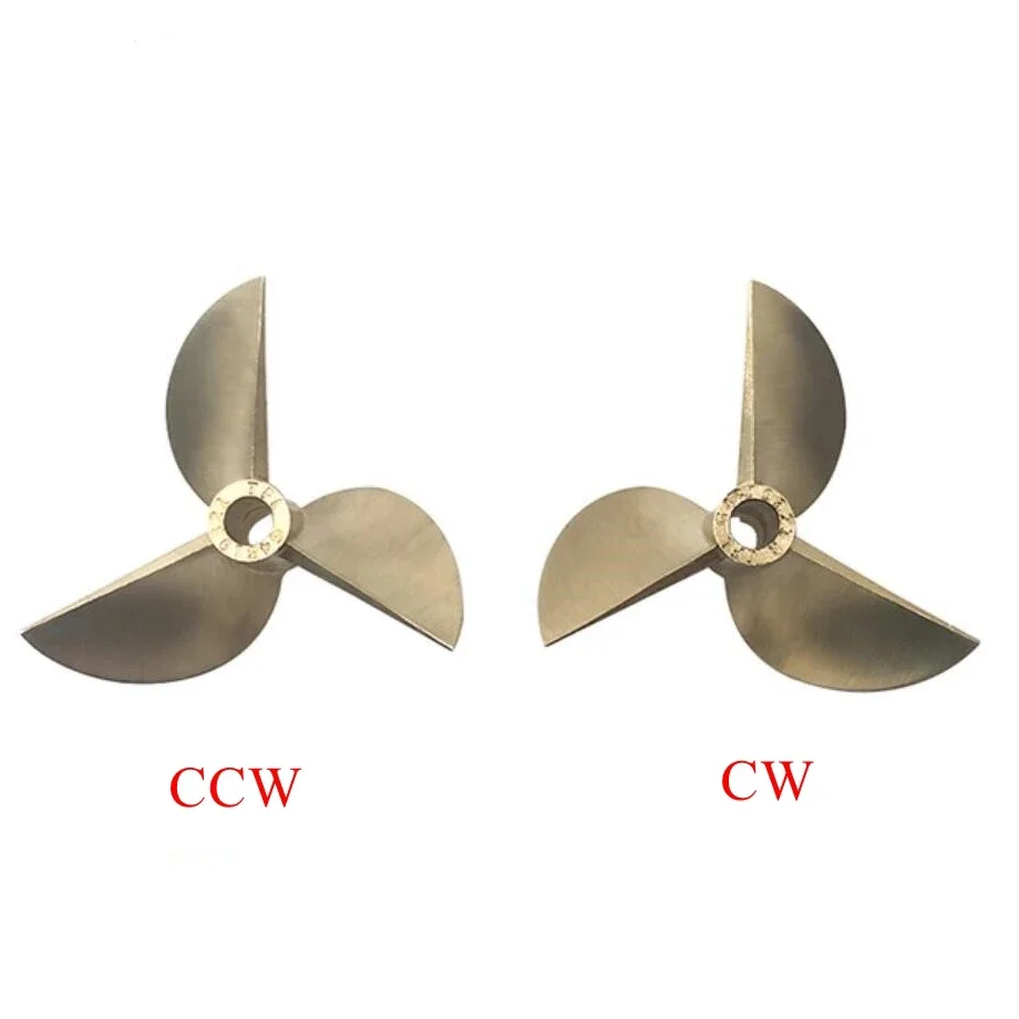 

TFL Model Boat Competition Class High Precision Propeller CW&CCW 4.76mm 3-blade Copper Propeller Outer Diameter=48mm