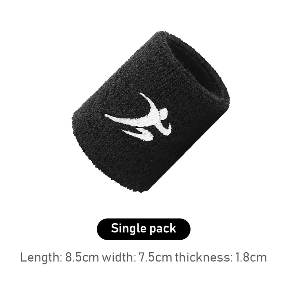 1Pcs Colorful Unisex Sport Sweatband Wristband Cotton Wrist Protector Running Badminton Basketball Brace Terry Cloth Sweat Band