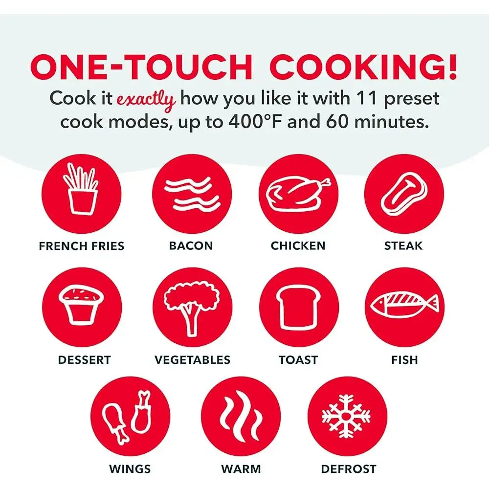 Digital Air Fryer 7QT Clear View น้ํามันปรุงอาหารเพื่อสุขภาพฟรีอาหารกรอบ Easy Touchscreen Timer ตัวเลือกที่ตั้งไว้ล่วงหน้าสูตรขนาดครอบครัว