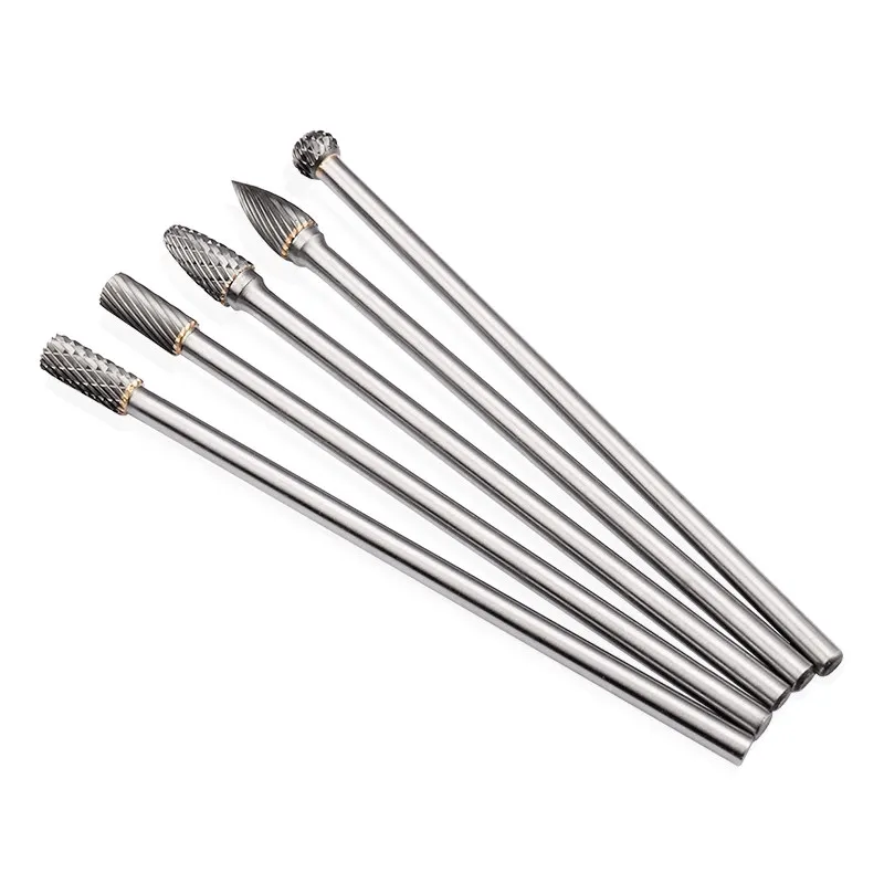 Extended Carbide Rotary File Tungsten Steel Grinding Head Metal Engraving Woodworking Pipe Inner Grinding 150mm Long