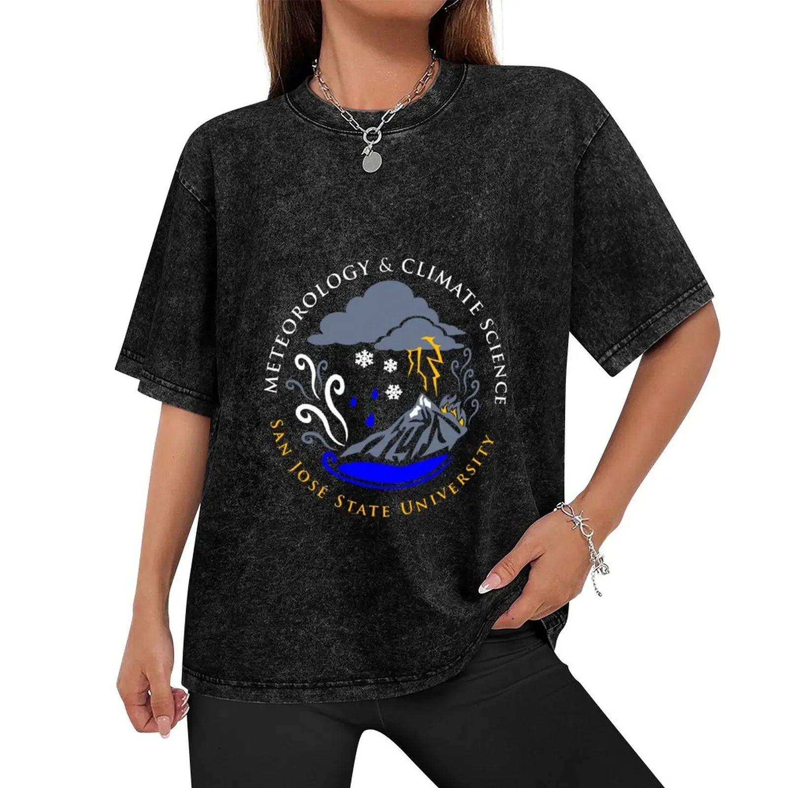 Branding Approved! Meteorology and Climate Science SJSU T-Shirt animal prinfor boys tops hippie clothes outfits for men