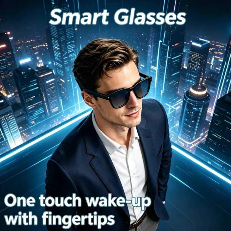 

AI Translation Bluetooth Call Recording Music 4K Shooting Ultra Clear 8MP HD Camera AI Smart Glasses Smart Sunglasses