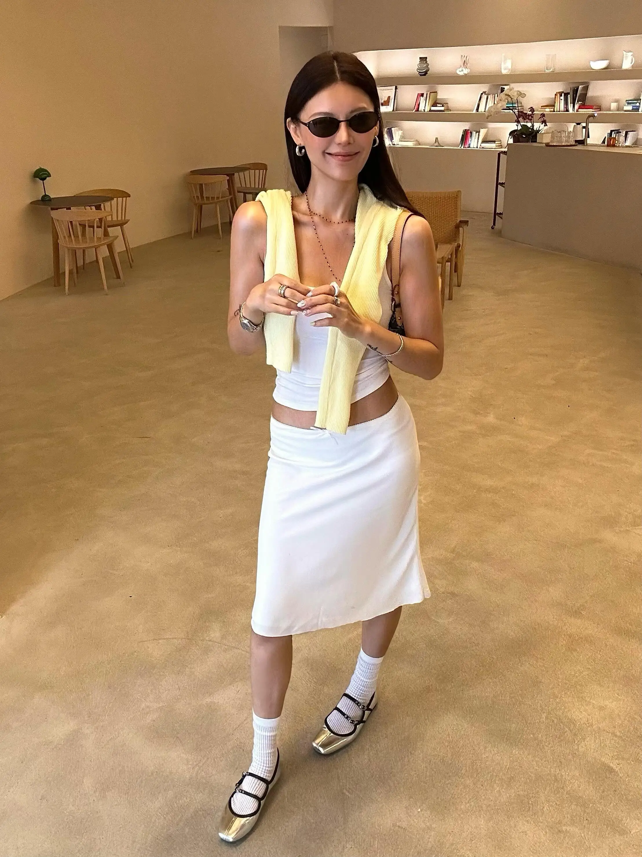 Low-Waist White Lace Trim  Skirt Women Spring Summer Pure Desire Sexy Small  Knot Lotus Leaf Wrap around Skirt