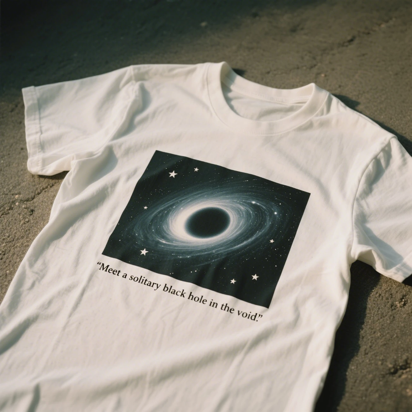 

Black Hole Graphic Printing Summer Luxury Brand Pure Cotton Men's and Women's T-shirt Short Sleeve Street Trend Fashion Clothing