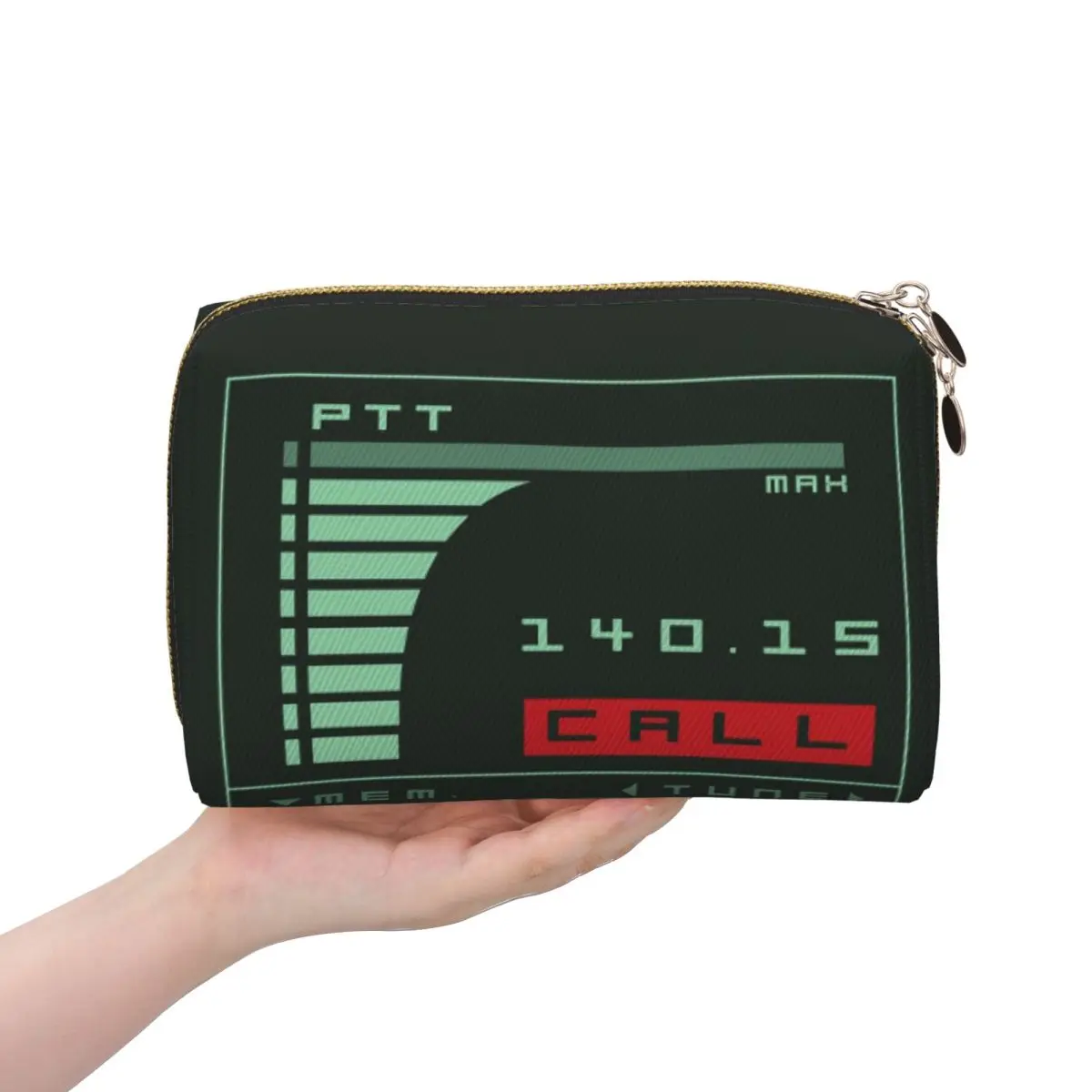 Metal Gear Solid Codec Screen Inspired By Kojima's MGS Women Cosmetic Bag Travel Makeup Organizer Pouch Toiletry Storage