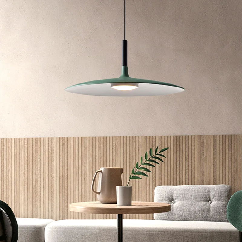 Moderne flache Pendelleuchte Nordic Suspension Deckenleuchte