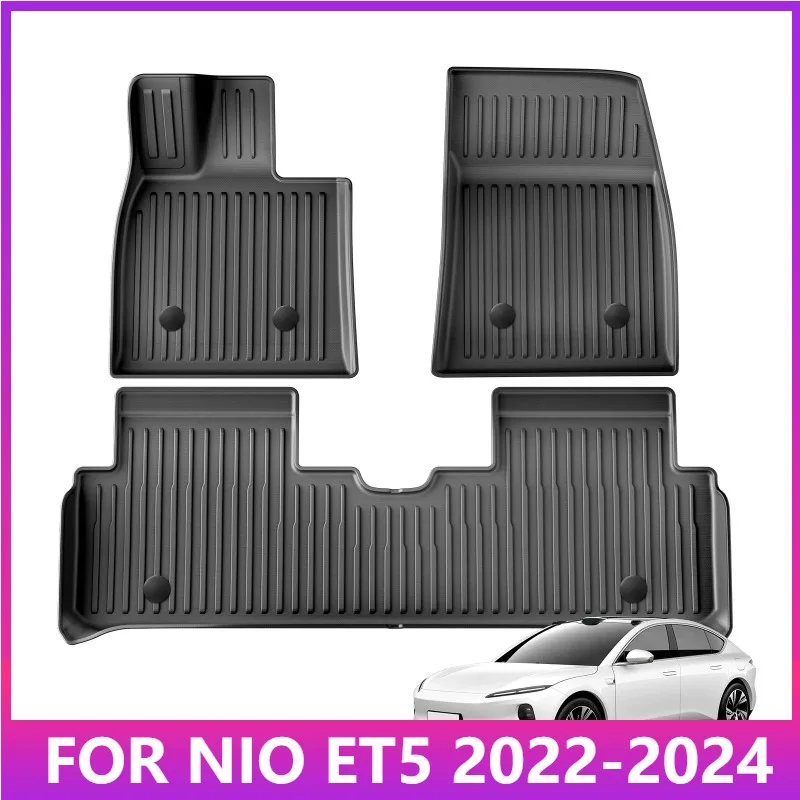 

Для NIO ET5 2022-2024 TPE 3D автомобильные коврики накладка на багажник всепогодные аксессуары (левый руль)