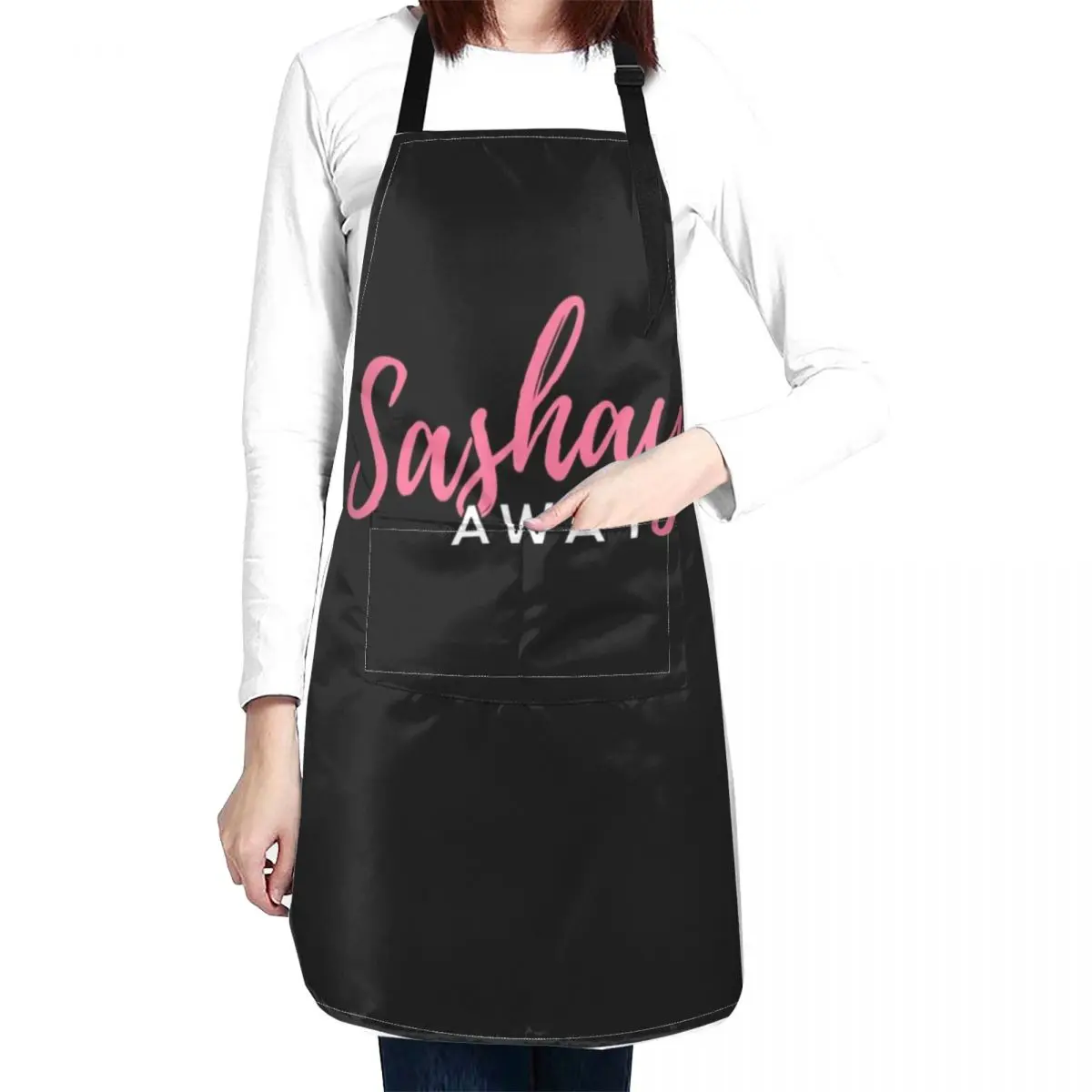 Sashay Away (script) - Ru Paul's Drag Race Apron Kitchen Apras Man kitchen item Kitchen Utensils Handle For Women Apron