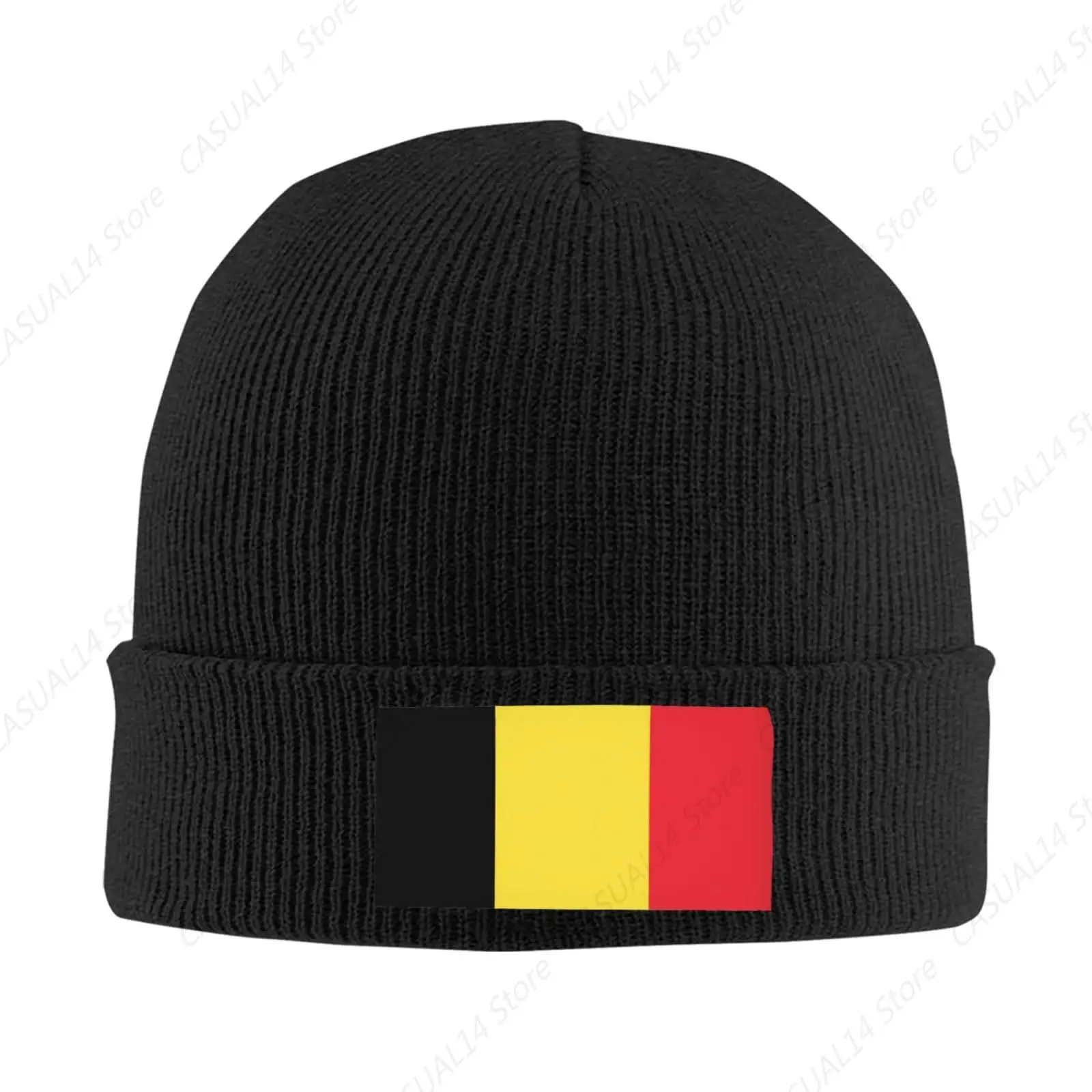 Belgium Flag Knit Beanie Hats For Men And Women Unisex Winter Hat Beanies Skull Cap Keep Warm