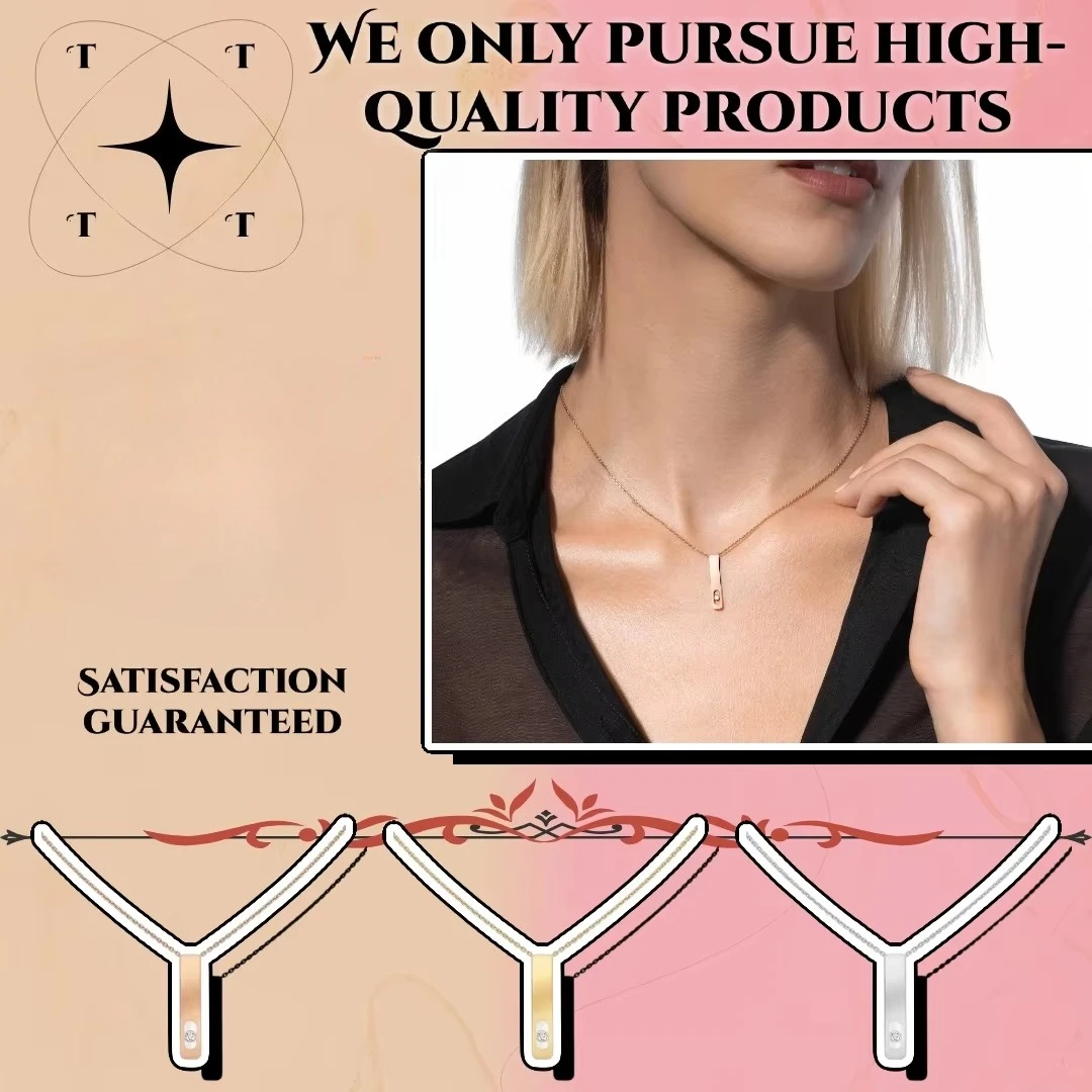 

2025 Sterling Silver S925 Unique Design High Quality MY FIRST DIAMOND Necklace, Valentine's Day Anniversary