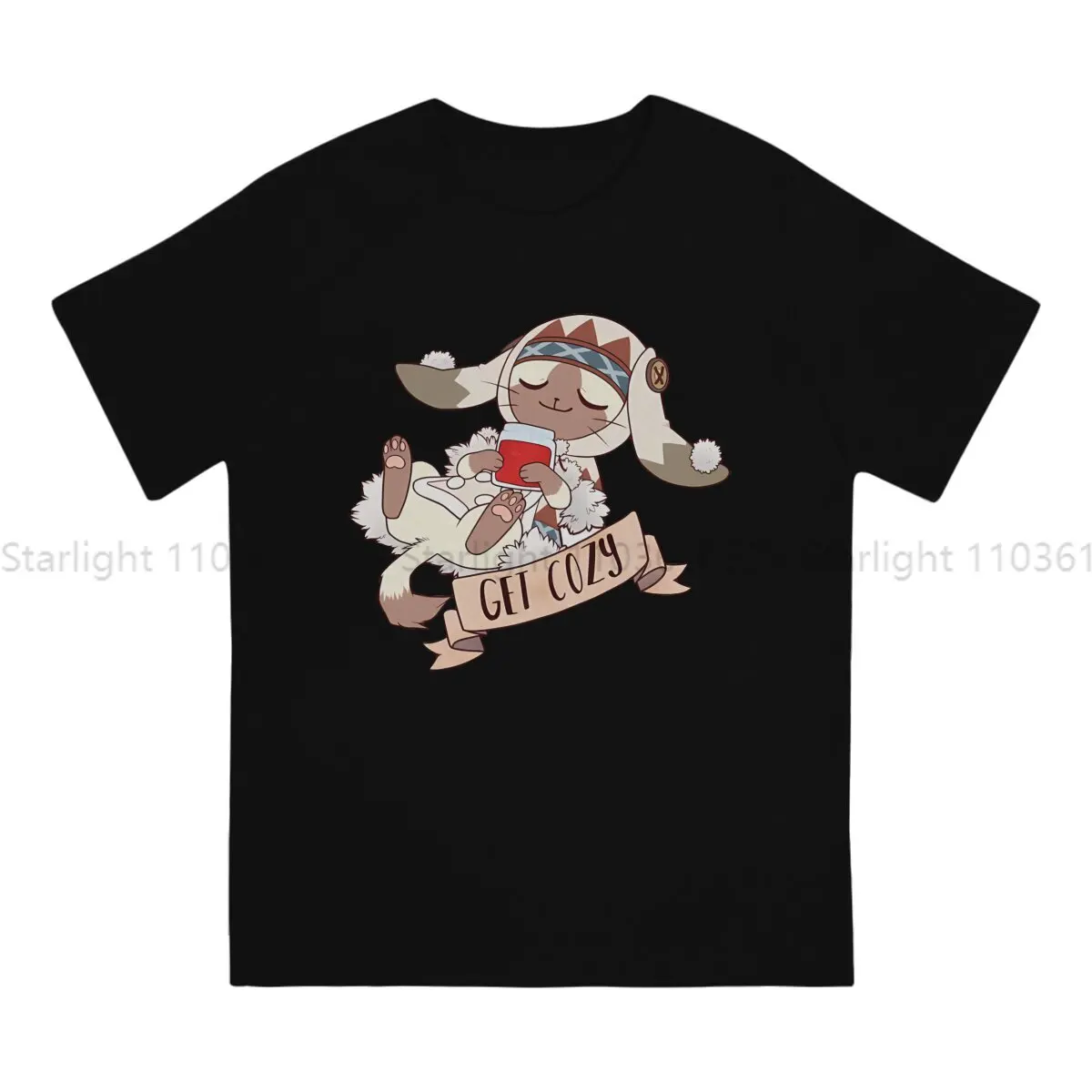 Monster World Hunter Men's TShirt Get Cozy Fashion T Shirt Graphic Streetwear New Trend