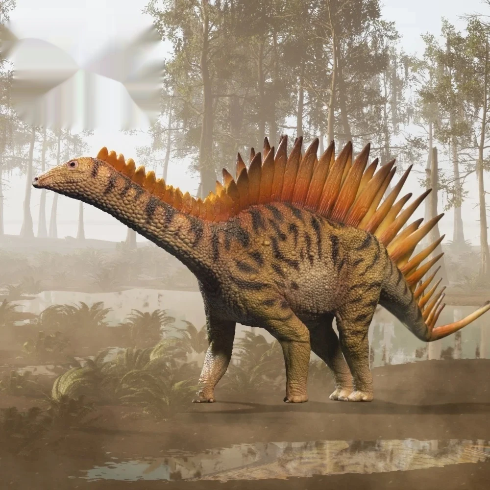 

Milaaya Long Rosa Dinosaur King Companion Model Classic Edition Prehistoric Creature Desktop Decoration for Festival Gift