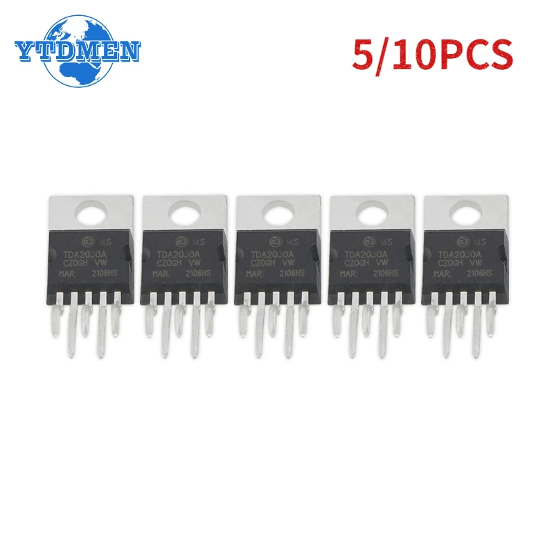 5/10pcs TDA2030A TDA2030 Linear Amplifiers TO-220 Electronic Component IC Chip Hi-Fi AUDIO AMPLIFIER Kit