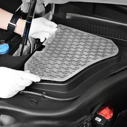 For BMW 5 Series G60 2024 Stainless Steel Black Car Front Engine Compartment Dust Trim Cover Car Accessories