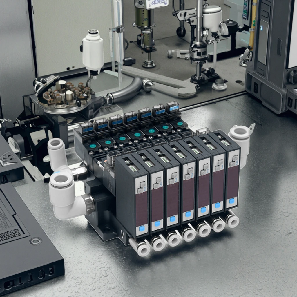 Energy-saving multi-link vacuum integrated high-integrated vacuum generator digital vacuum valve group