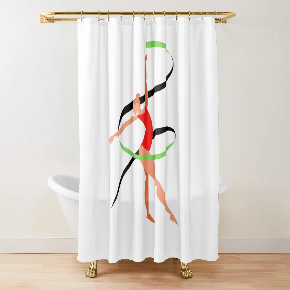 

Gymnastics woman Shower Curtain Shower For Bathroom For Bathroom Shower Waterproof Bath And Anti-Mold Curtain