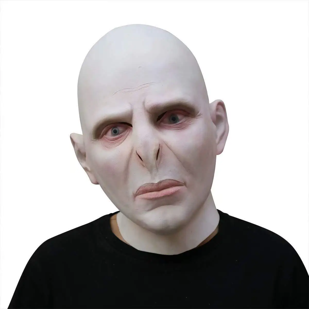 2025 Voldemort Mask Dobby The Elf Mask Hood Harry Movie Cos Full Face Horror Thriller Bald Latex Mask Halloween Party Props