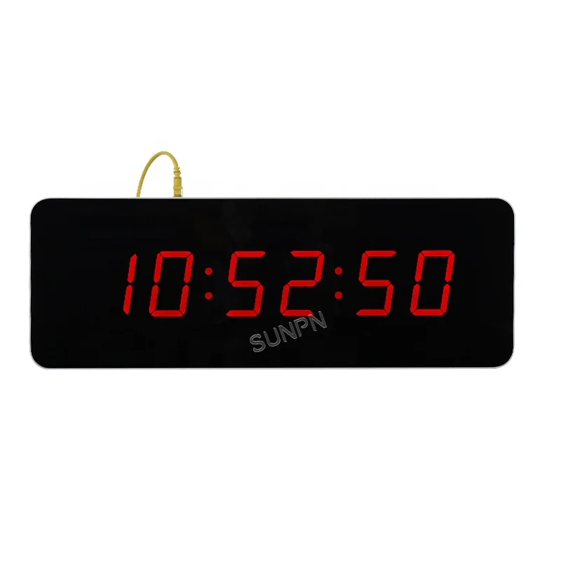 

Wall mounted electronic digital clock NTP POE clock indoor for school hospital office usage