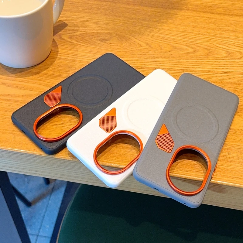 Heat Dissipation Phone Case For Huawei Nova 14 Ultra 14 Pro Magsafe Magnetic Luxury PU Leather Sturdy Durable Shockproof Cover