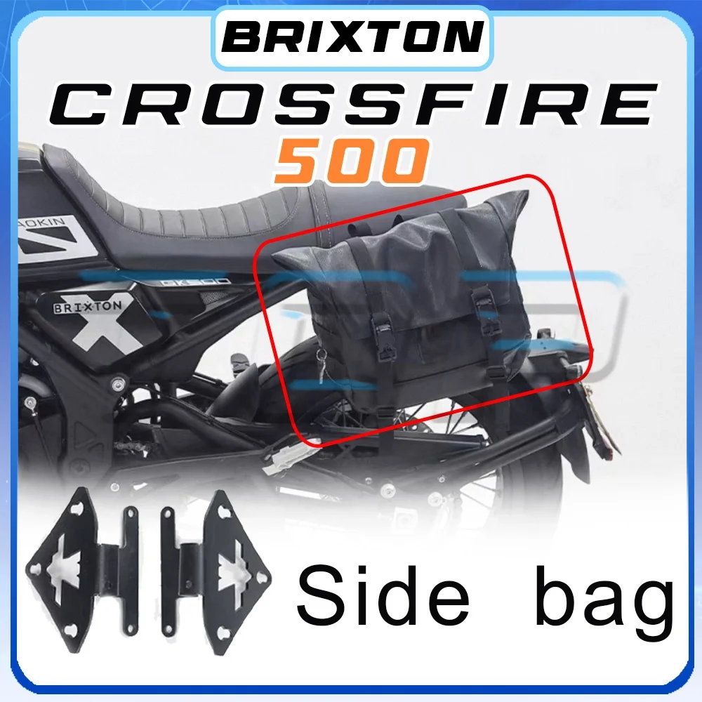 

Side bag can hold a full-face helmet with lock and quick-release mount BRIXTON CROSSFIRE 500 side bag 500GK