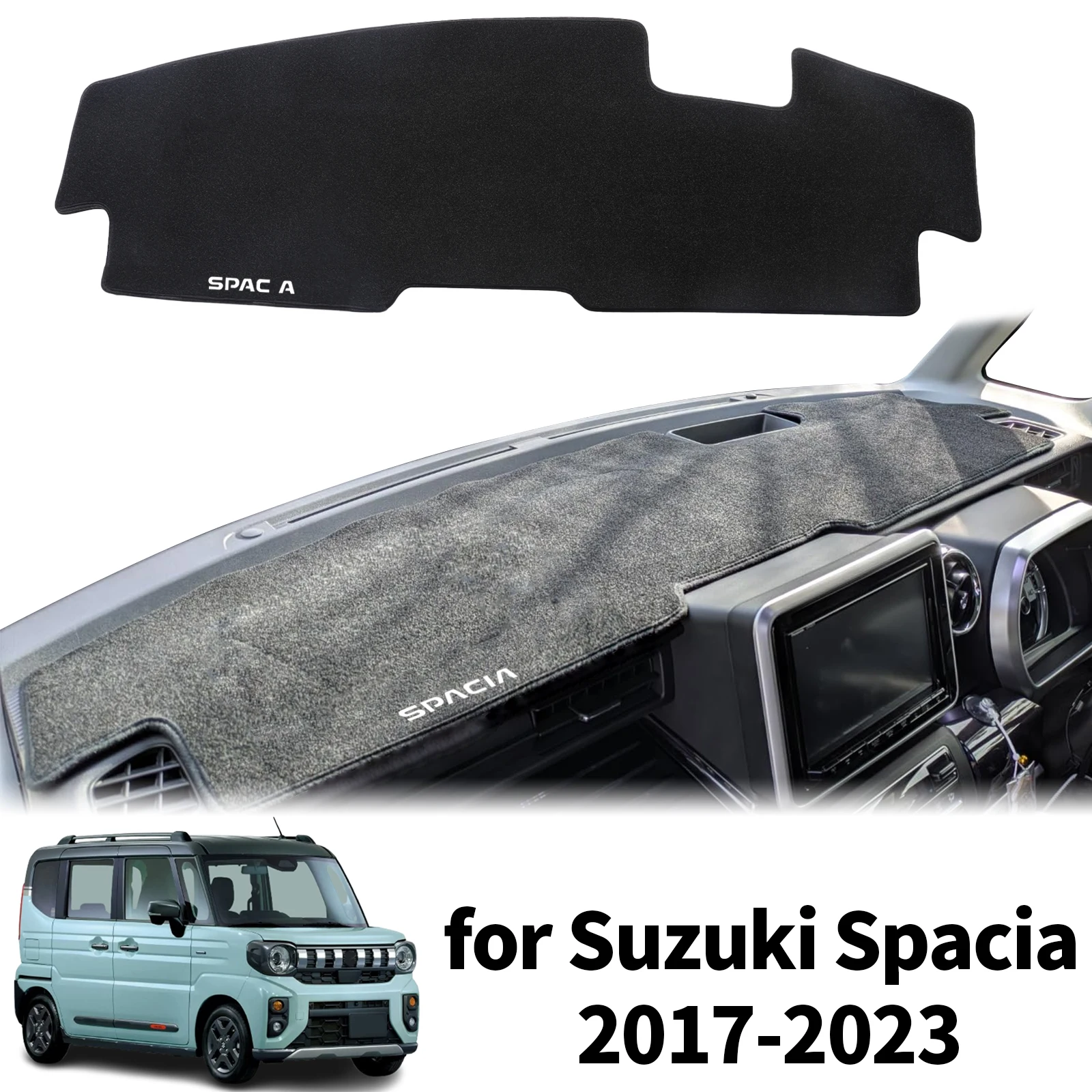 

fit for Suzuki Spacia MK2 MK53S 2017-2023 RHD Car Dashmat DashMat Sunshade Dashboard Cover Pad Protective Carpet Accessories