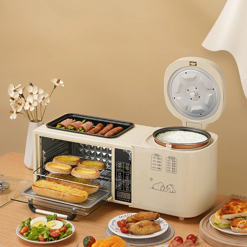 Multifunction Breakfast Maker Machine oven rice cooker  Control Breakfast Sandwich Maker 3 In 1 Breakfast Makers