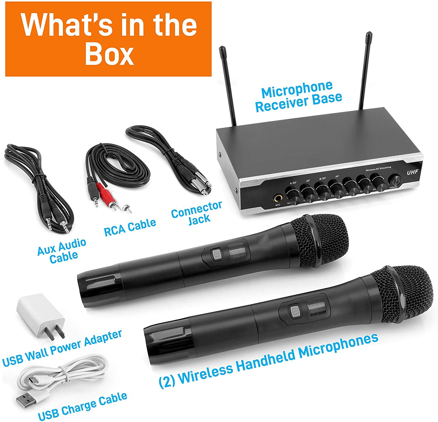Portable Handheld Metal UHF Wi - đánh giá và giá Uhf Wireless Microphone System Dual Channel