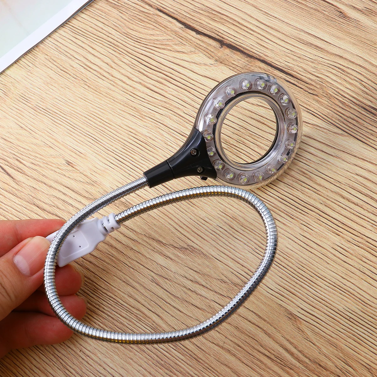 

1Pcs USB Reading Lamp 18 LED Eye Protection Adjustable Portable Night Light for Laptop Pc Notebook Black USB LED Light