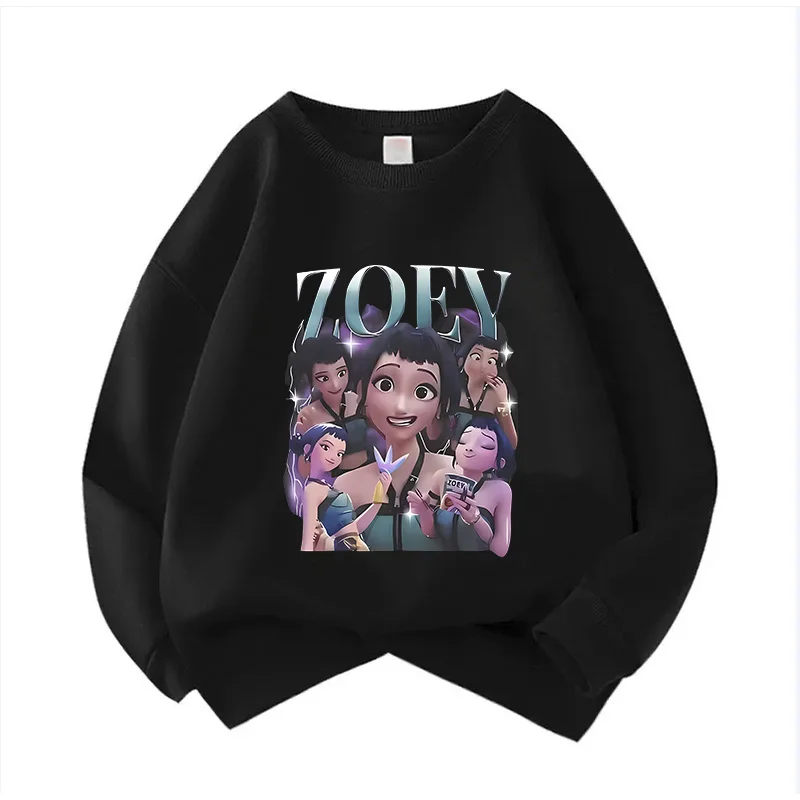 سويت شيرت للأطفال برقبة دائرية، بلوفر للجنسين، سويت شيرت كوميدي للأطفال، موجة كورية، شيطان هنتر، سترة للأطفال