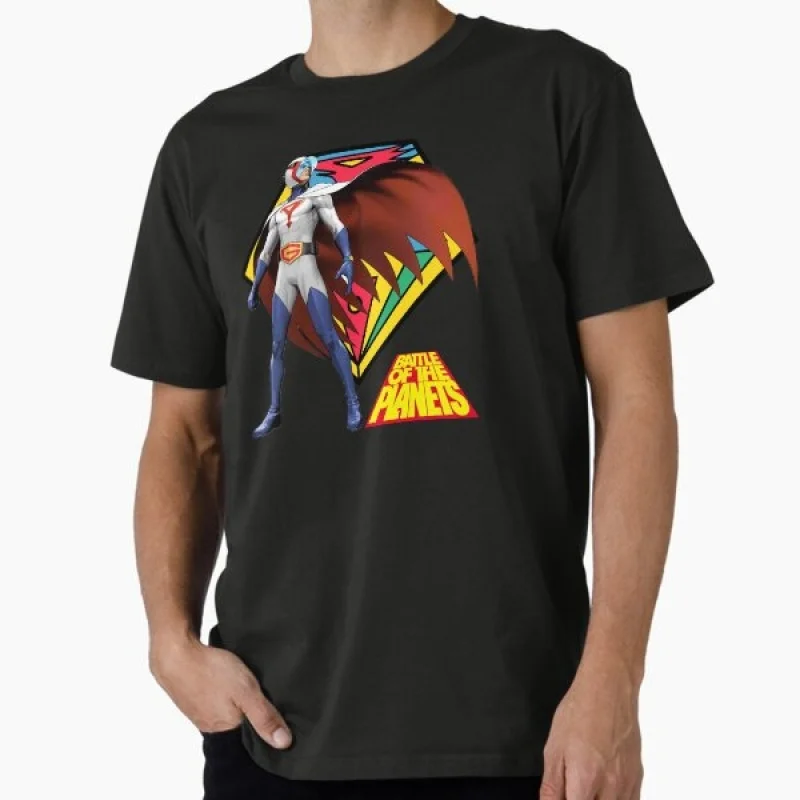 

0323 Battle of the Planets Anime Gift t shirt Gatchaman graphic tee Y2K Clothes Cartoon printed Large size Tops S-6XL