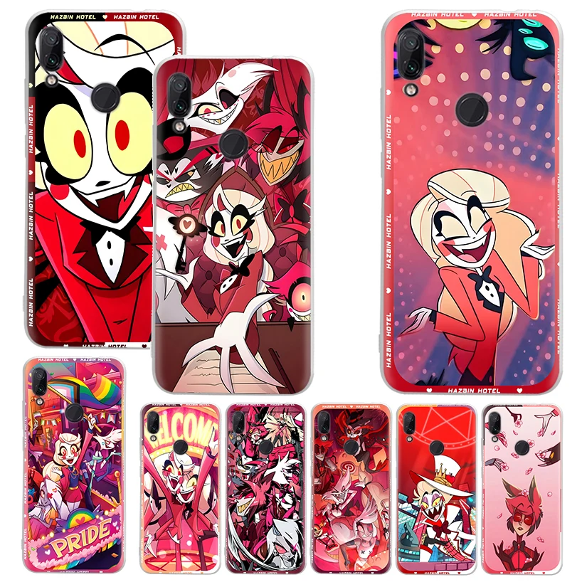 H-Hazbin H-Hotel Anime Soft Case for Xiaomi Redmi Note 10 9 9S 8 Pro 7 9T 5 Phone Shell Mi 11T 12T 10T 12 11 Lite 6X A3 Cover