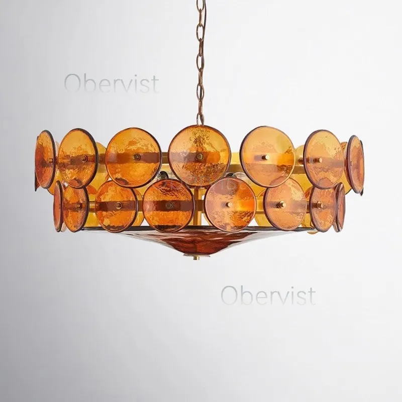 

Роскошные французские дизайнерские стеклянные подвесные светильники для гостиной, столовой, спальни, ретро-светильники в скандинавском стиле для гостевой спальни