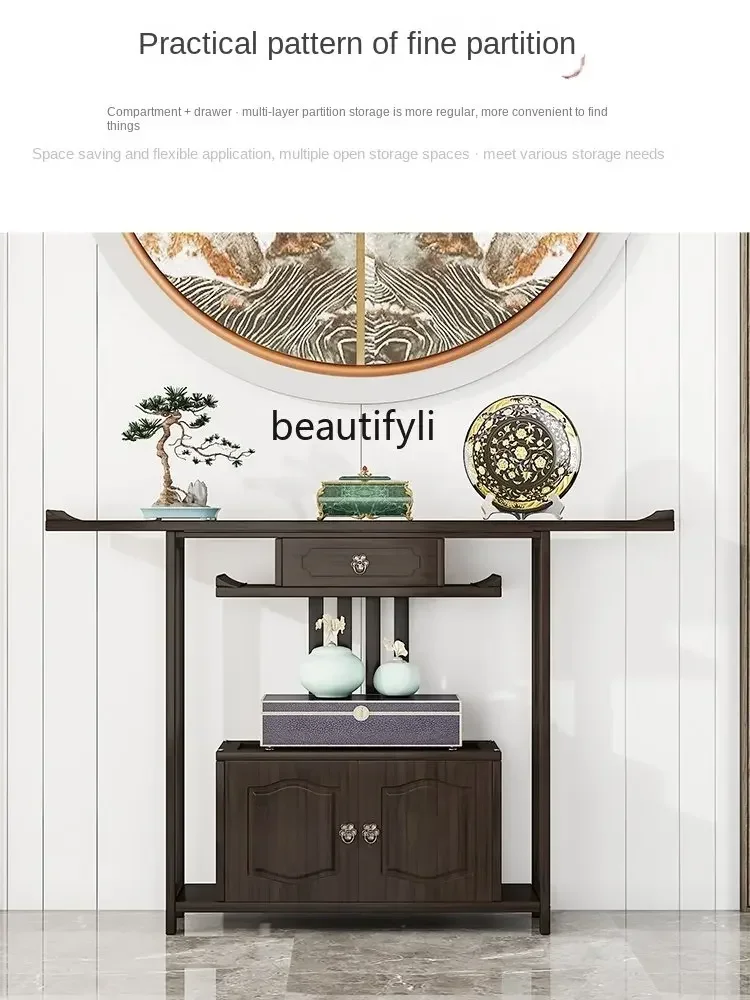 D178 Y zq Entrance Cabinet Hallway Aisle Ruijing Decorative Table Household Economical over Narrow Strip Table Small Table