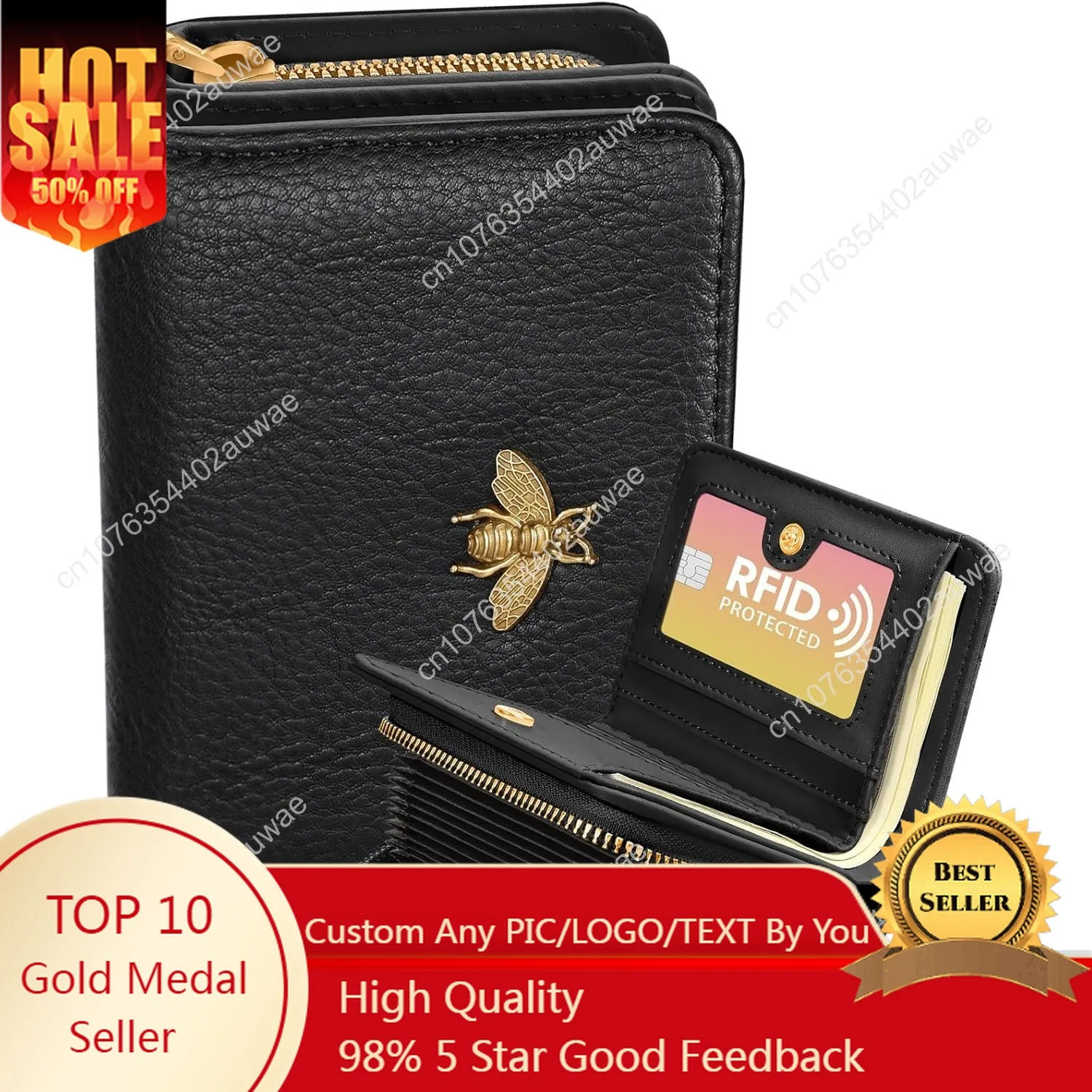 

Bistup Credit Card Holder Wallet for Women Cute Leather Ladies Teen Girls Female Cardholder Wallets Accordion Purse Small Medium
