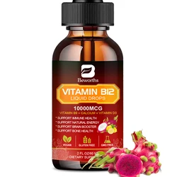 BEWORTHS Vitamin B12 and Vitamin D3 Drink Vitamin Complex Supplements Immune and Intestinal Digestive Health Brain &Heart Health