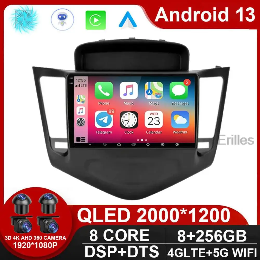 

For Chevrolet Cruze J300 2008 - 2014 Car Radio Multimedia Video GPS Player Navigation Android 13 No 2din 2 din dvd