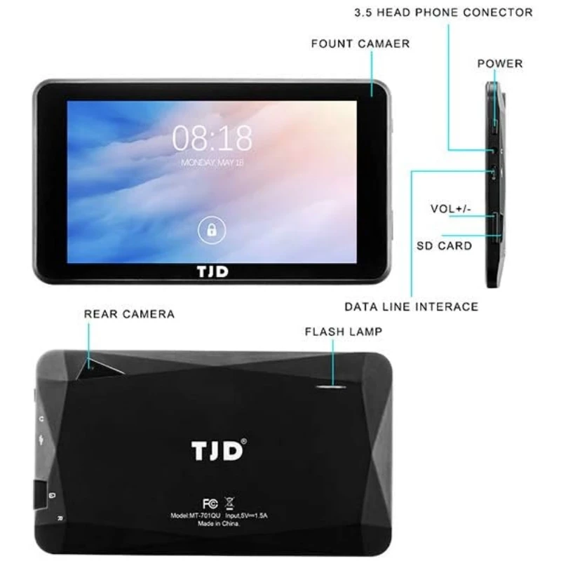 Heiße Verkäufe 7 ZOLL 1 GB RAM 16 GB ROM Android 10 Tablet PC Sun8iw15 Quad-Core 1024 x 600 Pixel WIFI 1,2 GHz