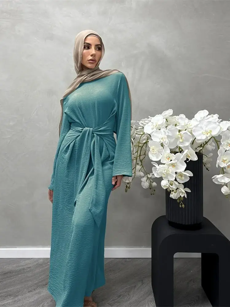 Eid Modest Abaya Dubai 2024 Muslim Kaftan Dress Islamic Clothing Abayas For Women Caftan Marocain Femme Vestidos Musulmanes