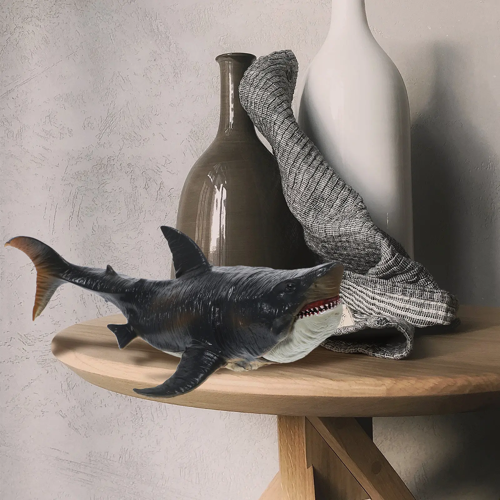 miniature-shark-statue-lifelike-appearance-desktop-garden-party-decoration-home-office-plant-pot-accent-landscape-shark-ornament