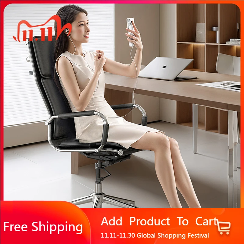 

Backrest Wheels Office Chair Playseat Study Mobile Comfortable Office Chair Bedroom Reading Luxury Muebles Trendy Furniture