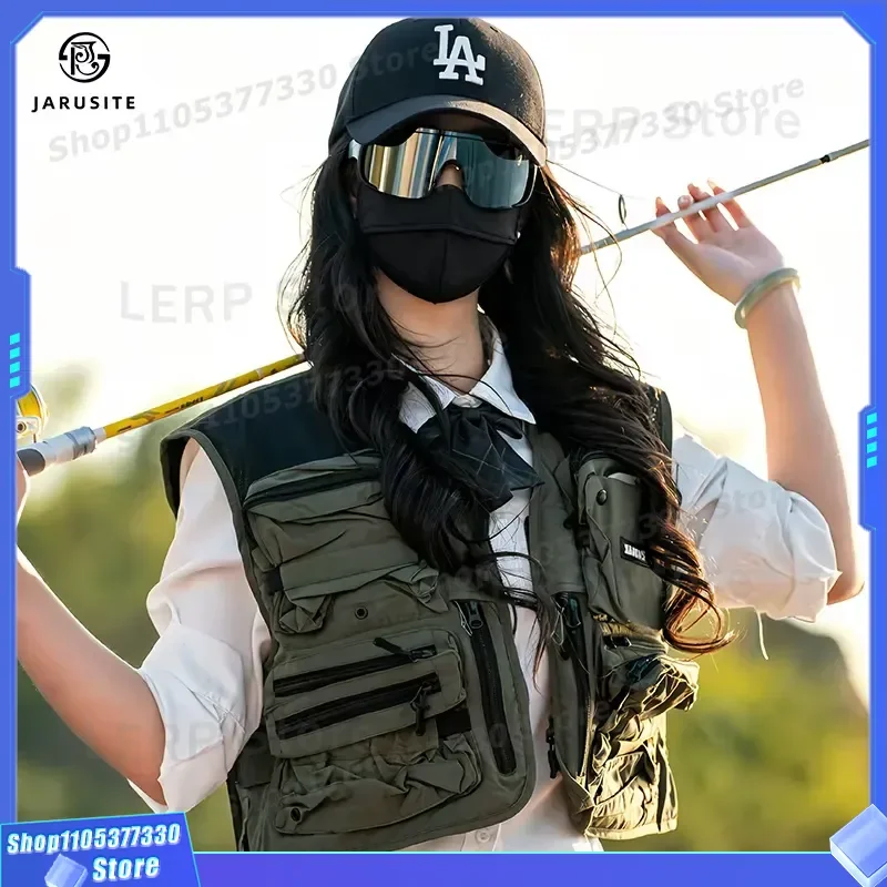 Men Nylon Fly Fishing Vest Outdoor Multi Pocket Casual Removable Waistcoat Cross Border Wholesale Gear for Anglers Outdoor