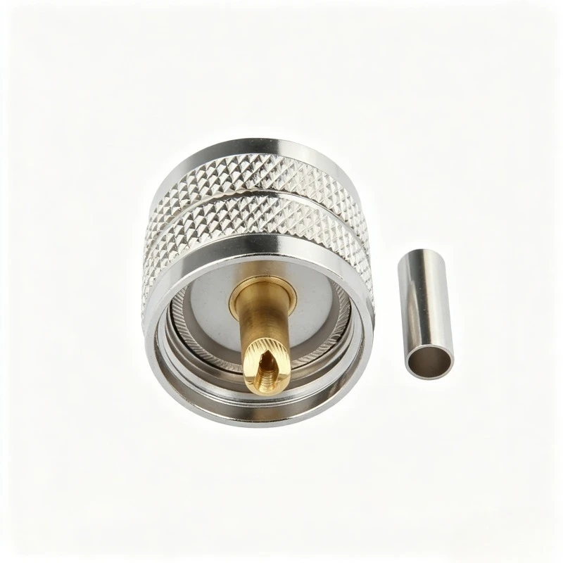 PL259 UHF Male Crimp Connector RF Coaxial PL259 Plug for RG174 RG179 RG316 RG188 LMR195 Cable 50 Ohm
